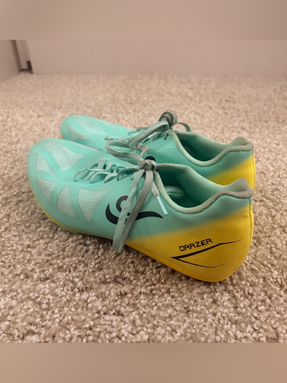 Women’s Blue & Green Track & Field Spikes - Size 9.5!